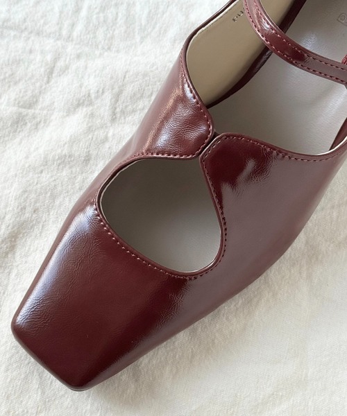 POMUM&ARTS | square toe maryjane pumps / スクエアトゥ メリー