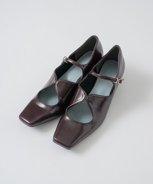 POMUM&ARTS | square toe maryjane pumps / スクエアトゥ メリー