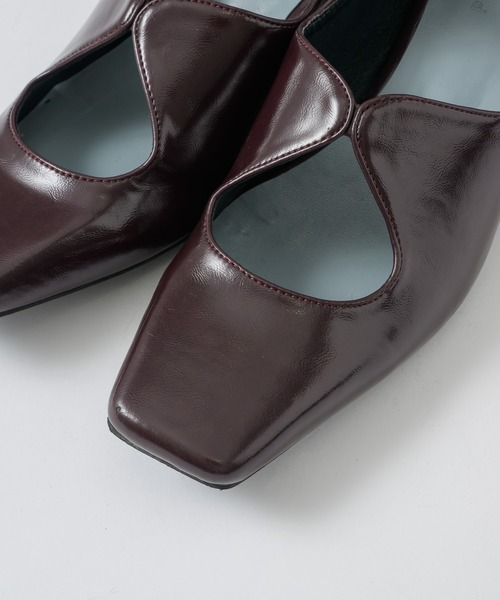 POMUM&ARTS | square toe maryjane pumps / スクエアトゥ メリー