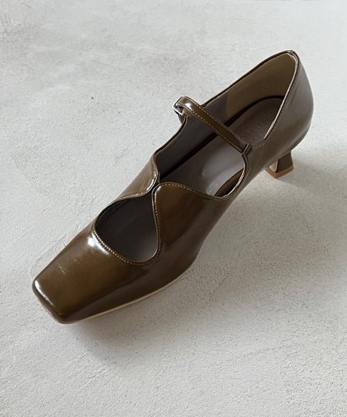 POMUM&ARTS | square toe maryjane pumps / スクエアトゥ メリー
