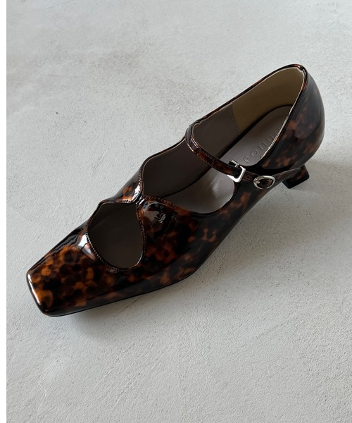 POMUM&ARTS | square toe maryjane pumps / スクエアトゥ メリー