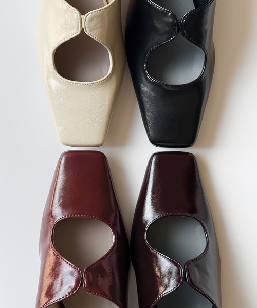 POMUM&ARTS | square toe maryjane pumps / スクエアトゥ メリー