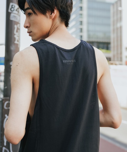 ESSENTIALS メッシュタンクトップ 黒 グレー FOG Essentials Mesh