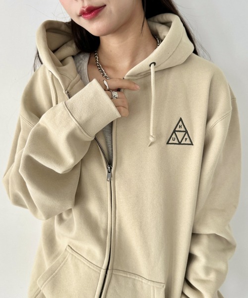 未使用タグ付き HUF マウンテンパーカー ジャケット ロゴ ワッペン XL 未使用タグ付き HUF マウンテンパーカー ジャケット ロゴ ワッペン XL