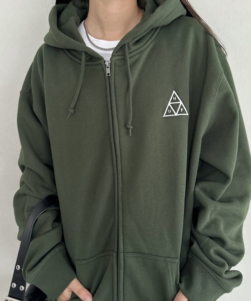 HUF | HUF(ハフ)/トリプルトライアングルロゴ刺繍 オーバーサイズ
