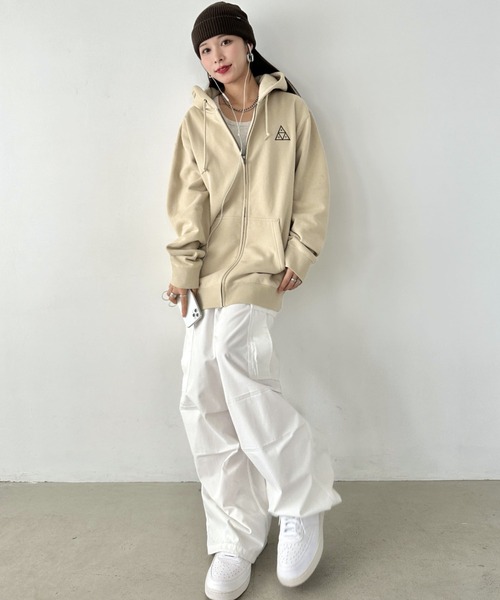 HUF | HUF(ハフ)/トリプルトライアングルロゴ刺繍 オーバーサイズ