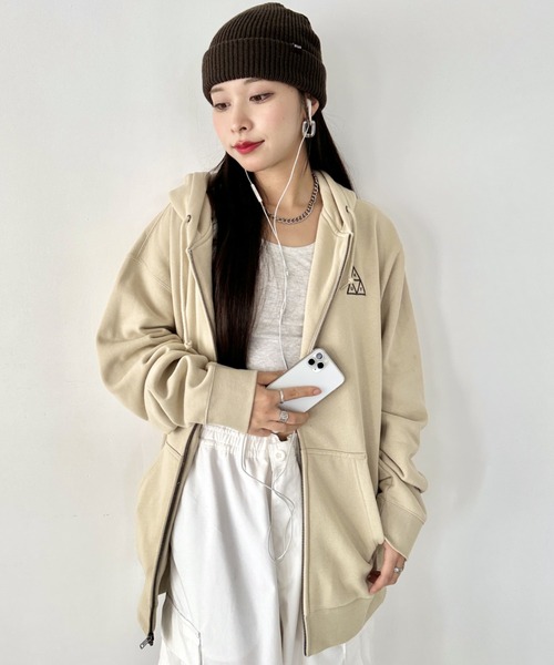 HUF | HUF(ハフ)/トリプルトライアングルロゴ刺繍 オーバーサイズ