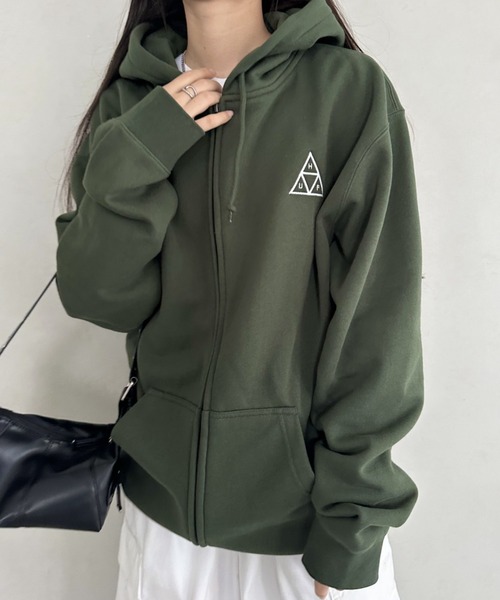 HUF | HUF(ハフ)/トリプルトライアングルロゴ刺繍 オーバーサイズ