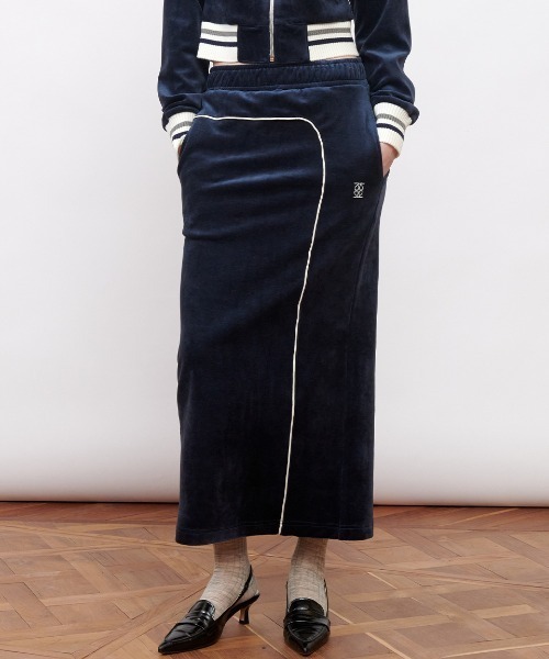 KIJUN | Kijun/キジュン Velour Long Skirt スカート - Buyee, an 