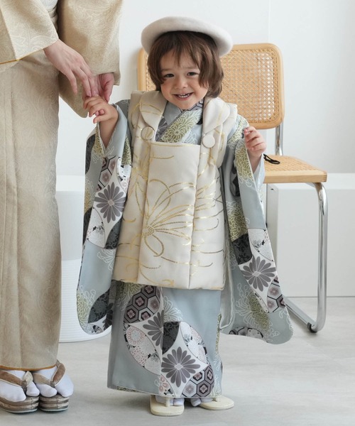 UTATANE | 七五三3歳用被布コートセット 男の子 ひよこ商店 レトロ