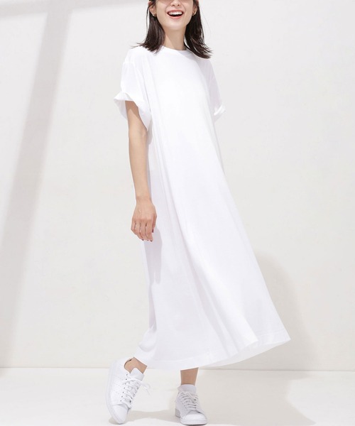 Nano Universe Anti Soaked 汗染み防止 ドレープワンピース 半袖 Buyee An Online Proxy Shopping Service Shop At Zozotown Bot Online