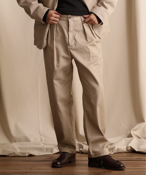 SCHOTT | Schott/ショット/TC DOUBLE PLEATED WIDE PANTS/ティーシー 2