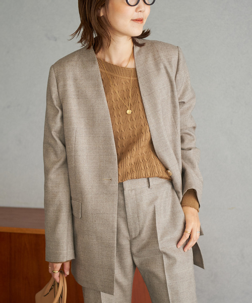 PLAGE | ノーカラージャケット - Buyee, an Online Proxy Shopping