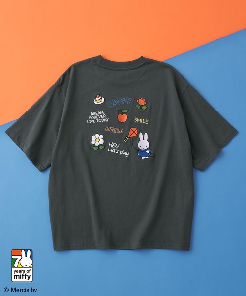 MIFFY | 【Miffy】 別注 ミッフィー グラフィック刺繍 半袖Tシャツ 