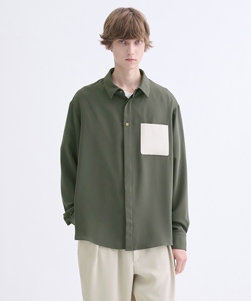 CULLNI | 【CULLNI】別注 Leather Pocket L/S Shirts - Buyee, an