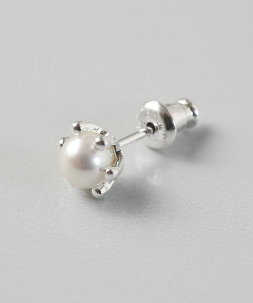 e.m. シルバー ピアス パール シルバー]パールピアス