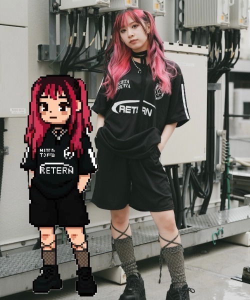 DEVICE | ユニフォームTシャツ ゲームシャツ ブロークコア ブロケット