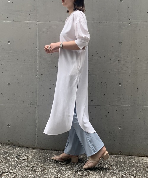 As Know As Pinky ロングな気分シャツワンピース Buyee日本代购服务 于zozotown购物 Bot Online