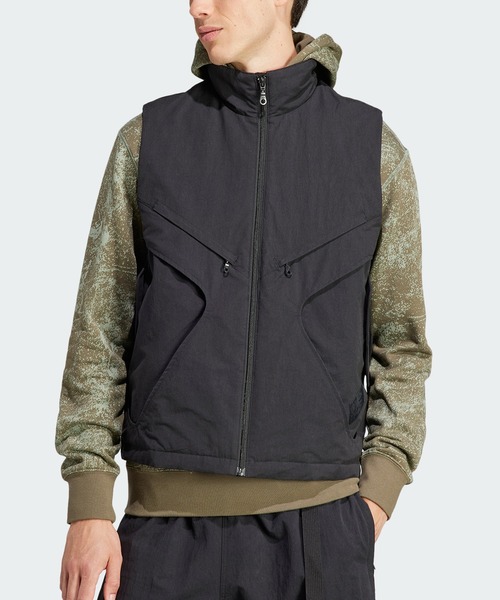 adidas ダウンベスト アディダス Adidas リップストップ フルジップ