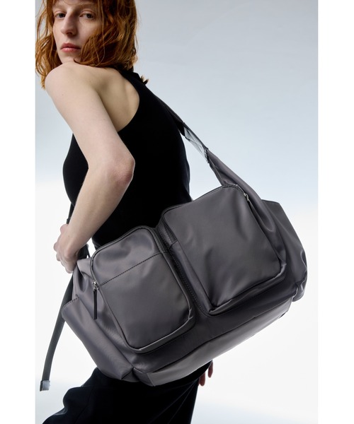 un/neu 2WAYアウトポケットナイロンボストンバッグ アンノイ UN