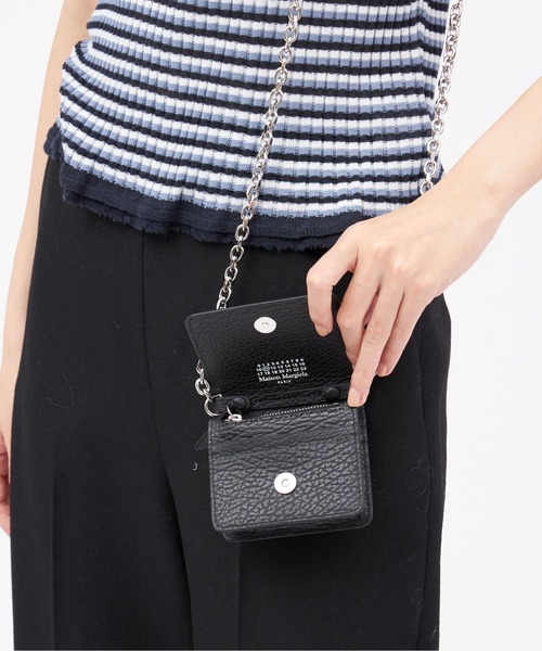 メゾンマルジェラ leather chain wallet MAISON MARGIELA(メゾン マルジェラ)のLARGE CHAIN WALLET通販