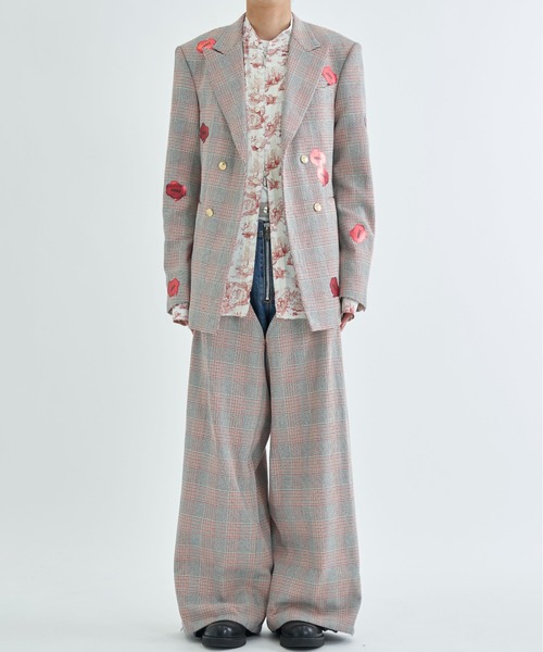 MASU | 【MASU/エムエーエスユー】GLEN PLAID WIDE CHAPS - Buyee, an