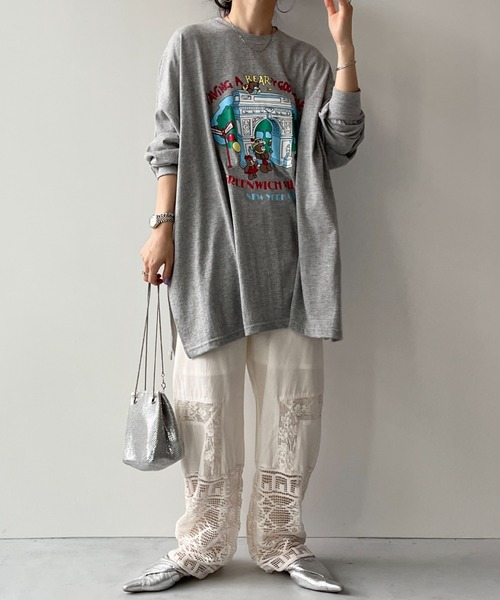 WEE9S | vintage like lace pants / ヴィンテージライクレース