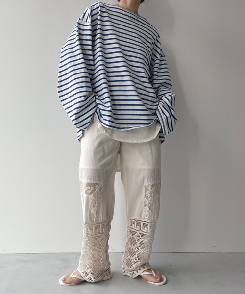 WEE9S | vintage like lace pants / ヴィンテージライクレース