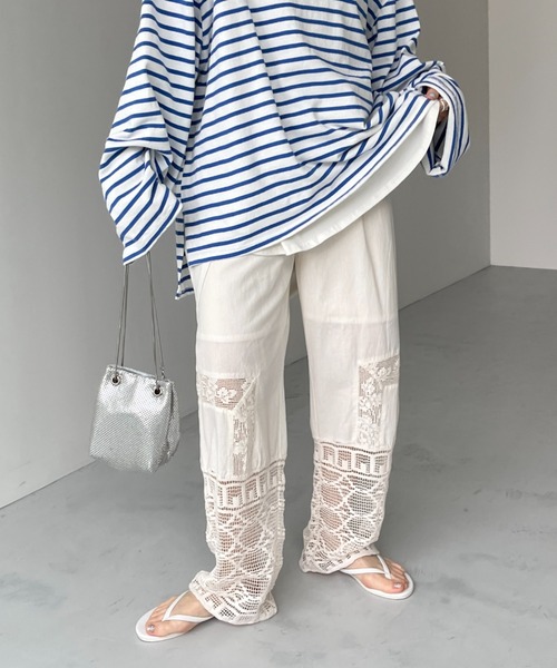 WEE9S | vintage like lace pants / ヴィンテージライクレース