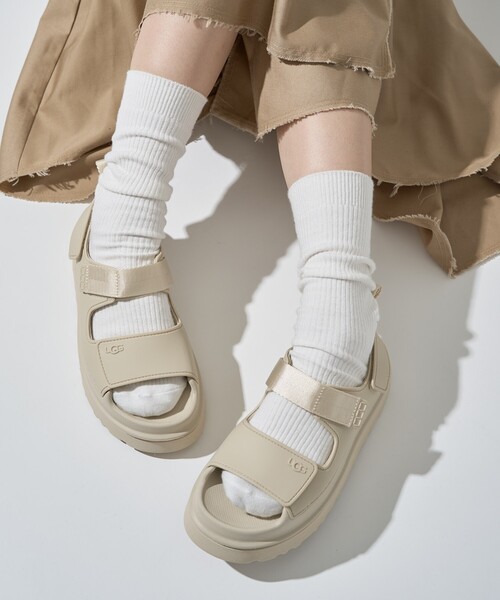 UGG アグ ゴールデングロウ サンダル ホワイト ベージュ FREAK'S STORE
