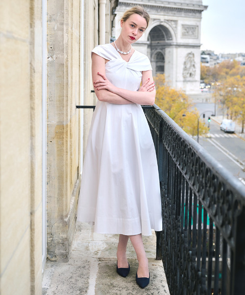 JENNE フレンチ美シルエットとろみワンピース