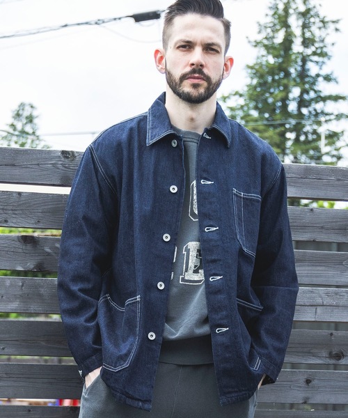 MR.OLIVE | RINSE WASH 12oz CRUNCH DEINIM / COVERALL JACKET 