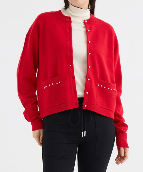 【新品未使用タグ付】ツルバイマリコオイカワ　Larissa パールカーディガン TSURU BY MARIKO OIKAWA | 【Tsuru by Mariko Oikawa/ツルバイマリコ