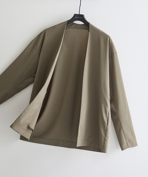 【UNITED TOKYO】Dry Air Light カーディガン/新品未使用 UNITED TOKYO ジャケット ノーカラージャケット Dry Air Light