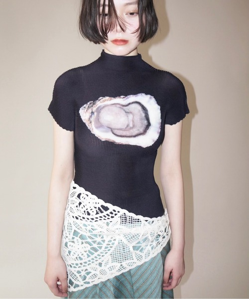 MUSUBORE | pleatsed print tops / プリーツプリントトップス