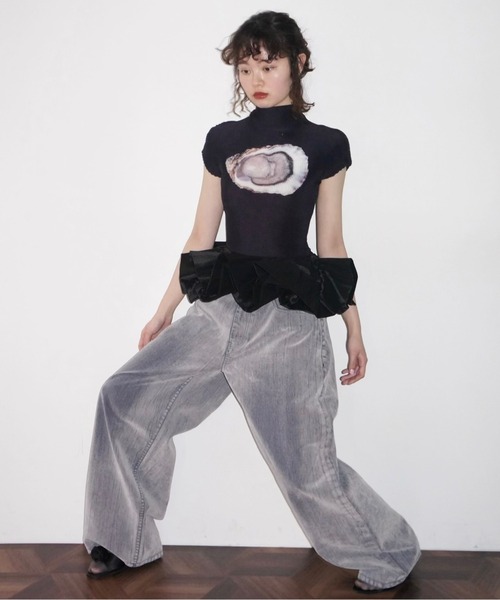 トップス musubore pleatsed print tops 92631766b_b_115_500.jpg