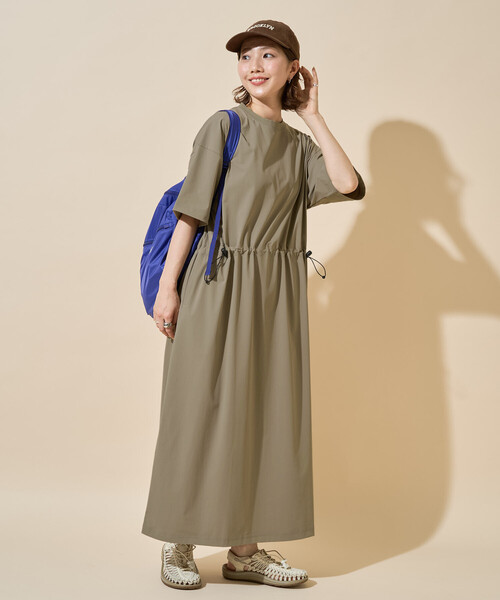 TAION × FREAK'S STORE 別注 ドローコード半袖 ワンピ FREAK'S STORE | 限定展開 TAION × FREAK'S STORE/タイオン <UVカット