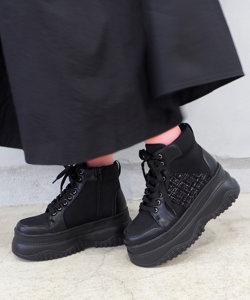 BYあしながおじさん | 軽量│厚底ハイカットスニーカー 8490091