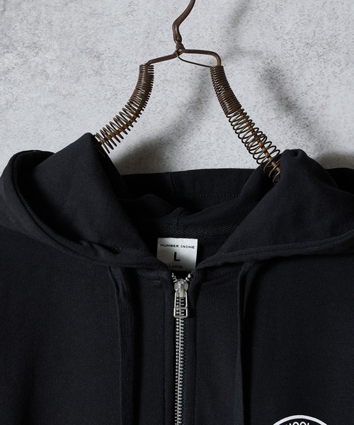 NUMBER (N)INE | SCHOOL OF VISUAL COMEDY PRINTED FULL ZIP SWEAT