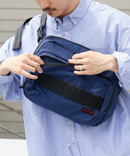 美品 BRIEFING ZIP LINER コンパクト ショルダーバッグ Briefing ブリーフィング ミニショルダーバッグ 別注ZIP LINER