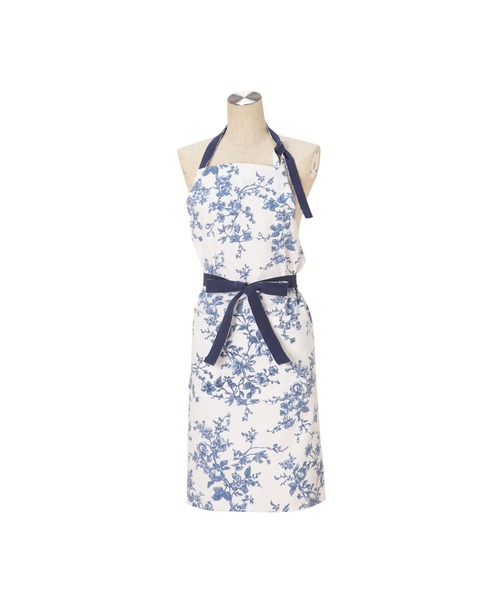 FRANCFRANC | ボタニカル コットン フルエプロン ブルー - Buyee, an