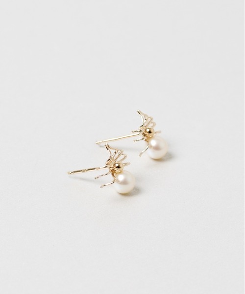 Jewel closet by L&Co. K10 フラワーエクレア ピアス セール】K10 フラワーエクレア ピアス（ピアス（両耳用