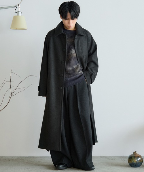 ジャケット・アウター WYM WOOLY HERRINGBONE BALMACAAN COAT WYM LIDNM | WOOLY HERRINGBONE BALMACAAN COAT - Buyee, an Online