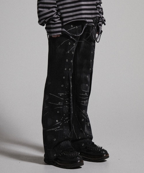 GRANCY | 【GRANCY】Crazy Design Skinny Flare Denim Pants