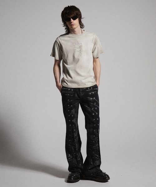 GRANCY | 【GRANCY】Crazy Design Skinny Flare Denim Pants