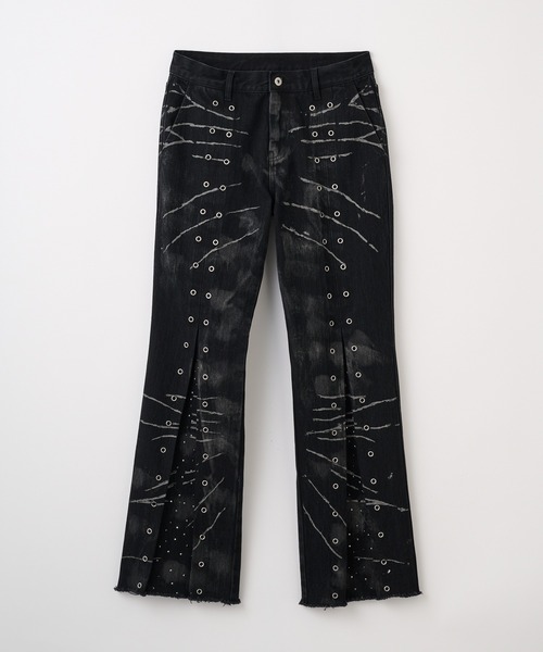 GRANCY | 【GRANCY】Crazy Design Skinny Flare Denim Pants