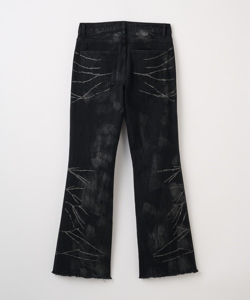 GRANCY | 【GRANCY】Crazy Design Skinny Flare Denim Pants