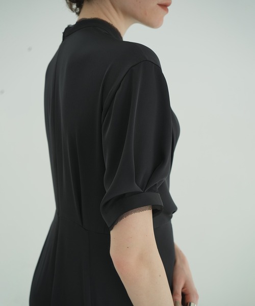 CLANE | STAND COLLAR WAIST TIE ONEPIECE - Buyee, an Online Proxy