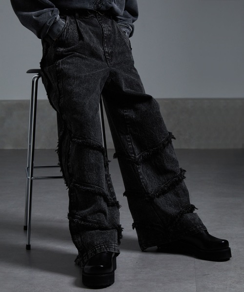 CUSSIL | 【cussil/クシル】【12oz】 ルーズシルエットフリンジ