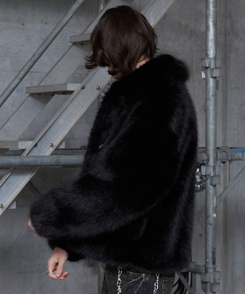 SPIELIO | 【Spielio】Metal bit faux fur jacket / メタルビット